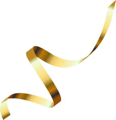 luxury spiral golden ribbon